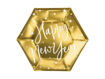 Picture of PLATES HAPPY NEW YEAR GOLD 20CM